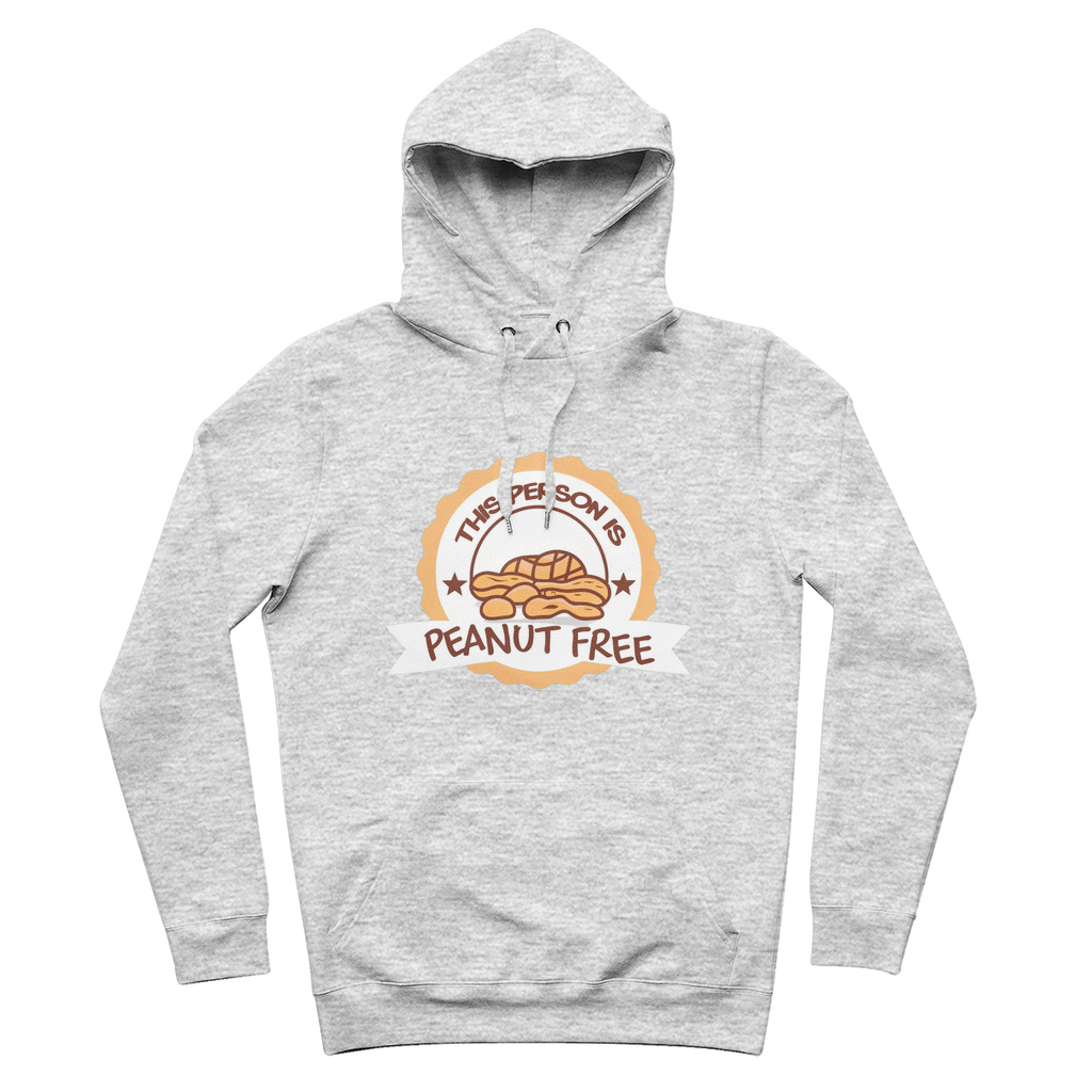 This Person Is Peanut Free Organic Cotton Graphic Hoodie