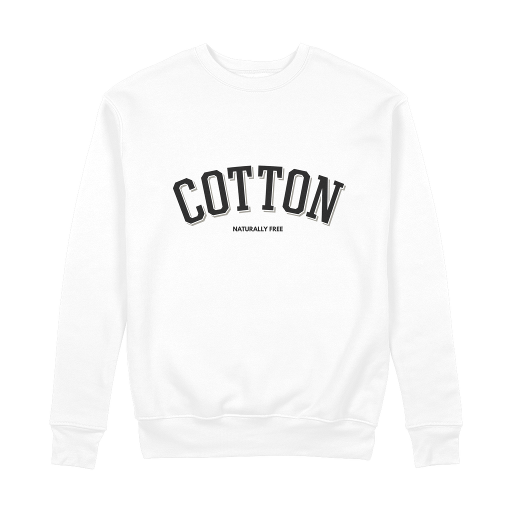 Cotton Logo 100% Organic Cotton Graphic Sweatshirt