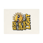 Rise Like The Sun And Shine Your Light Quote 100% Organic Cotton Tea Towel