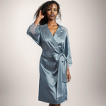 Agave Waters 100% Mulberry Silk Womens Robe