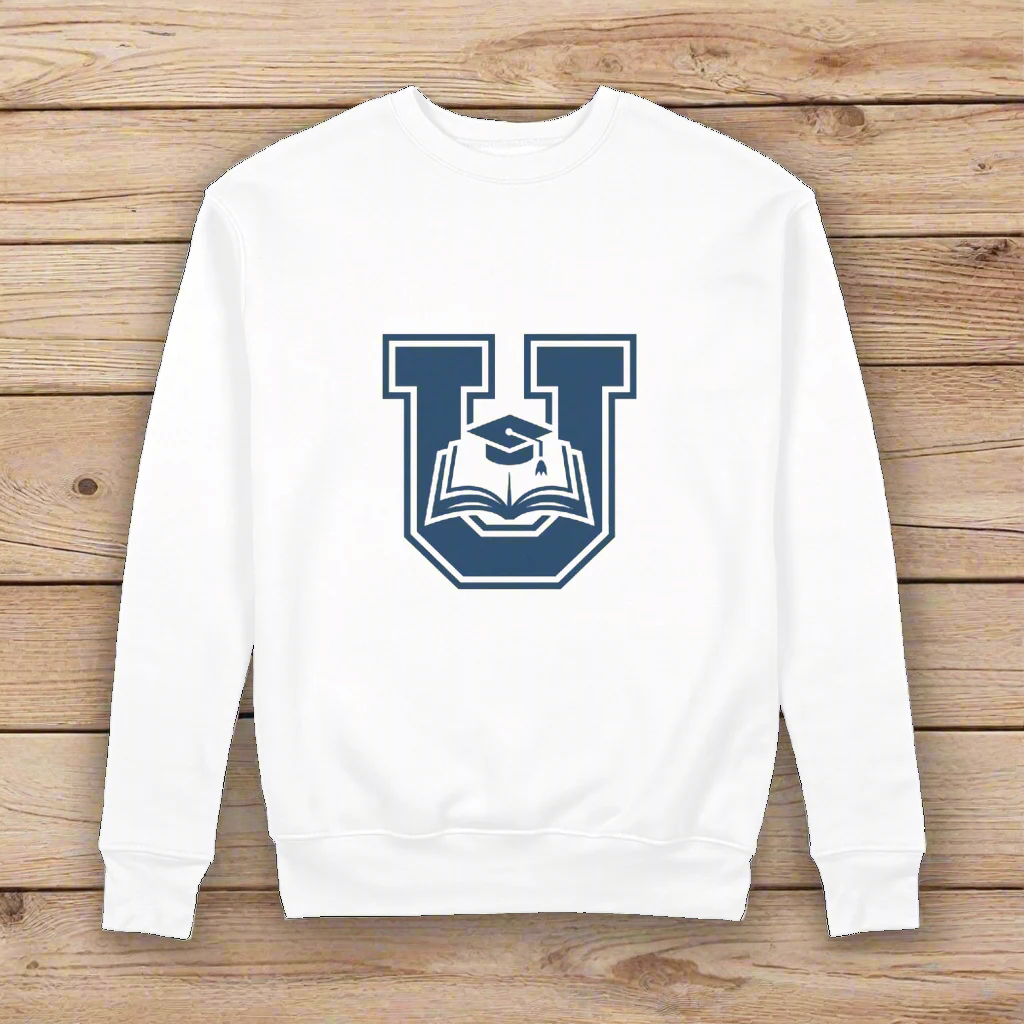 University Logo 100% Organic Cotton Graphic Sweatshirt