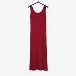 Cranberry Orchid Backless Sleeveless Cotton Viscose Womens Bodycon Dress