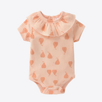 Peach Pear Cotton Baby Girls Romper