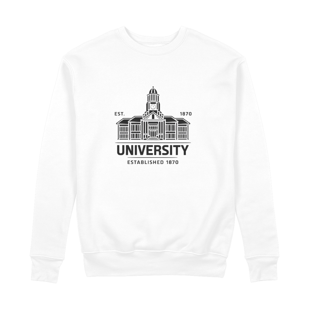 University Established 100% Organic Cotton Graphic Sweatshirt