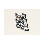 Keep Pushing Boundaries Spaceship Quote 100% Organic Cotton Tea Towel