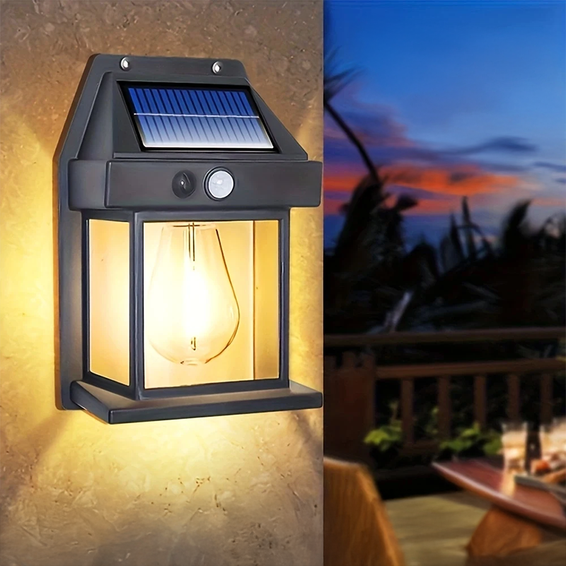 Energy Savers Outdoor Wall Tungsten Solar Light With Motion Sensors