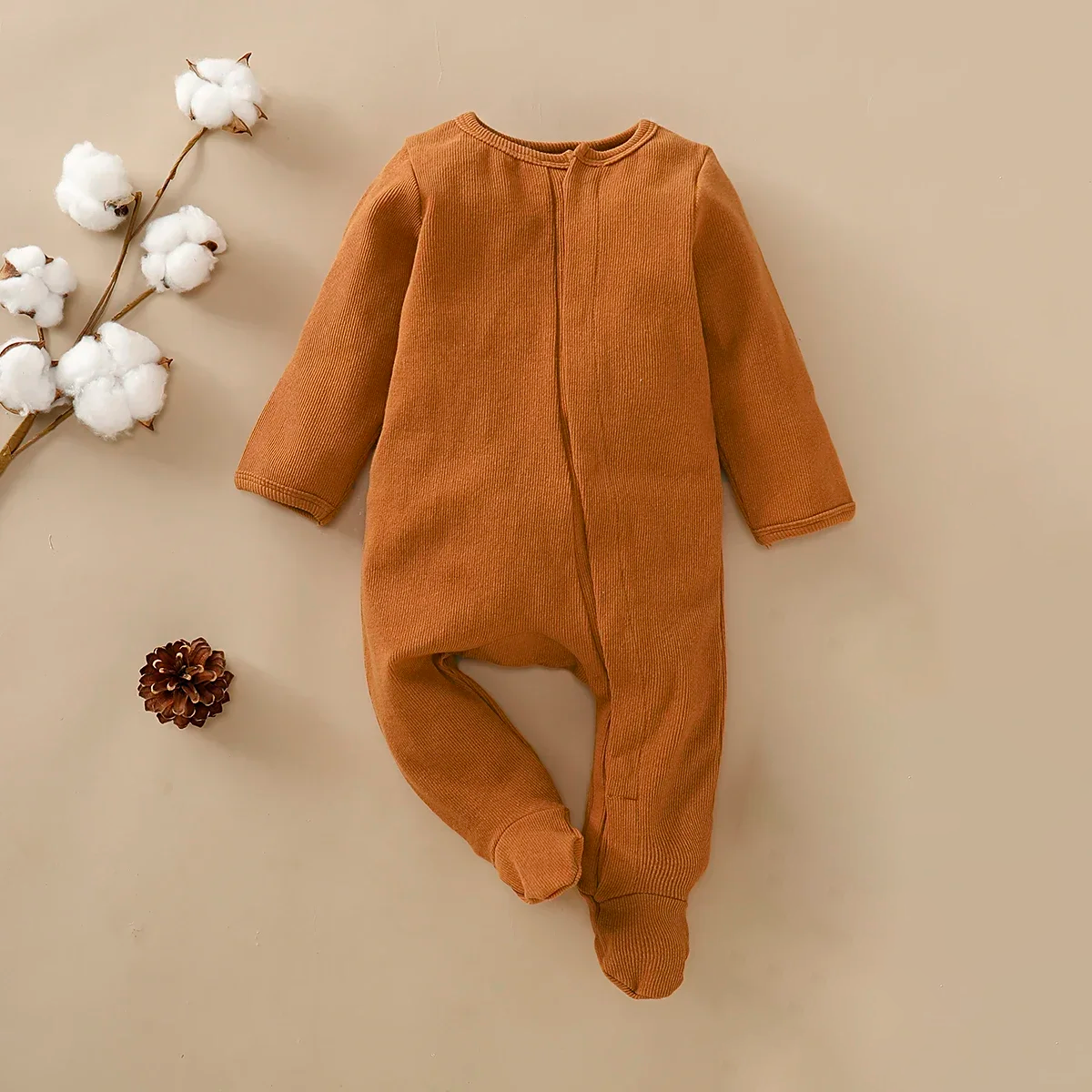 Autumn Long Sleeve Cotton Baby Jumpsuit