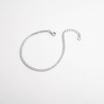 925 Sterling Silver Inlaid Zircon Bracelet | Hypoallergenic - Allergy Friendly - Naturally Free