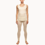 MENIQUE 2Pcs 100% Merino Wool Womens Tank Top & Leggings