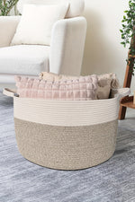 Beige Hues 100% Cotton Storage Basket