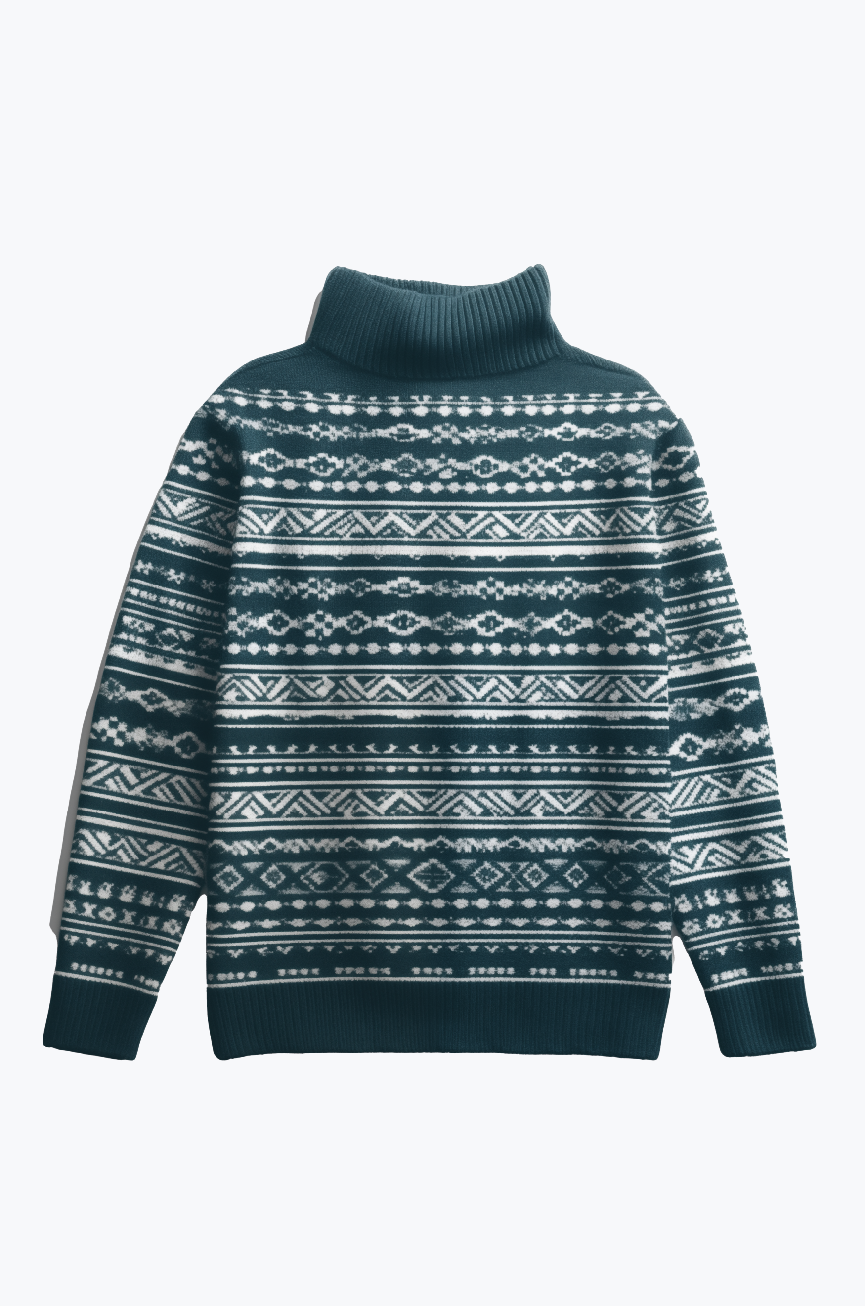 Coastal Retreat Aztec 100% Wool Pullover Sweater