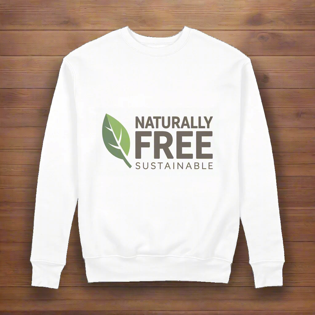 Naturally Free Sustainable 100% Organic Cotton Graphic Sweatshirt