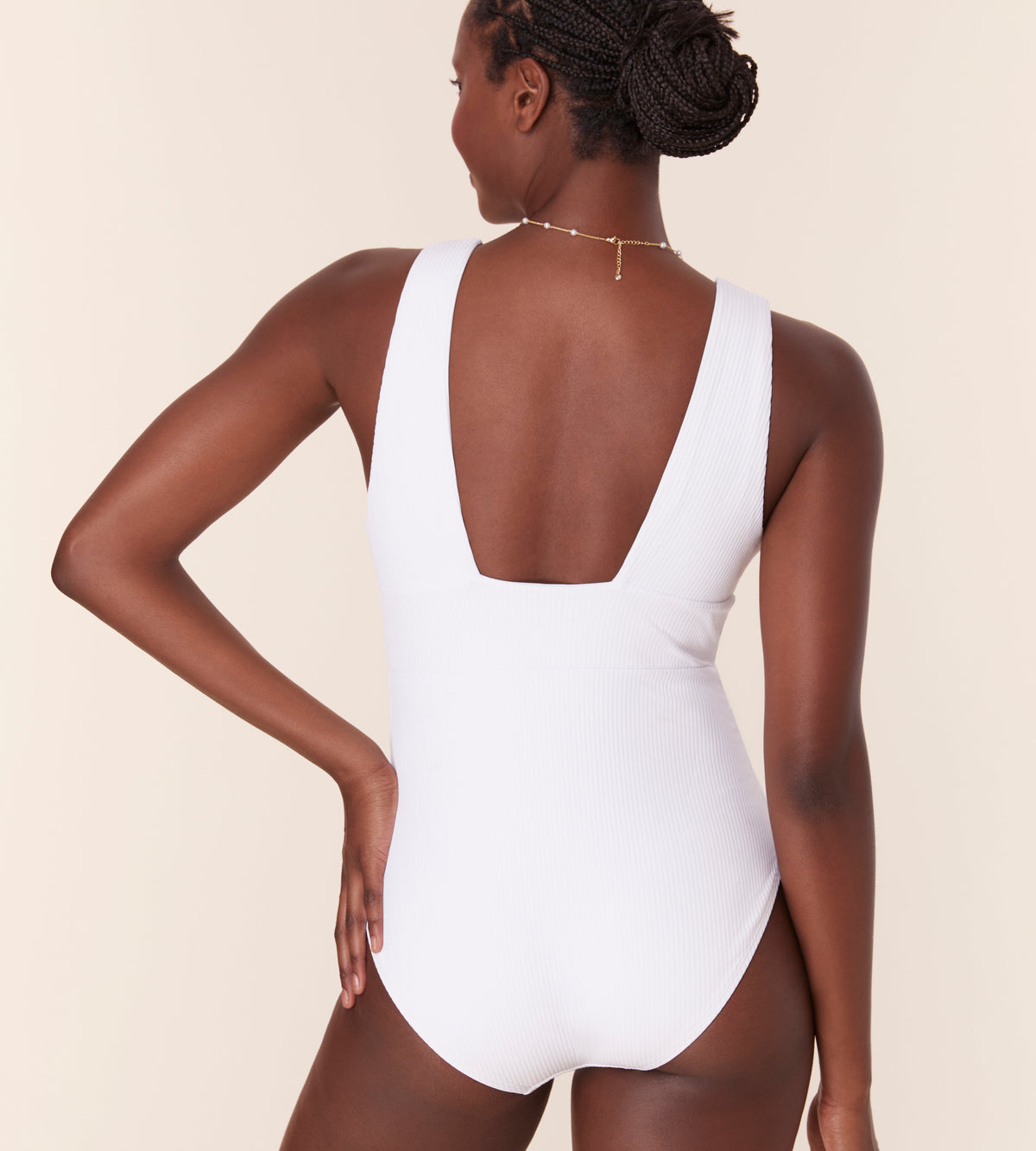 THE HAND LOOM The Mykonos 100% Organic Cotton Womens One Piece - Ribbed - Classic