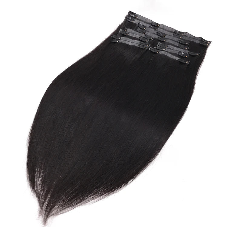 Acai Vietnamese Straight Seamless Clip Ins | Hypoallergenic - Allergy Friendly - Naturally Free