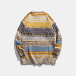 Apricot Harvest Aztec Cotton Men's Sweater | Hypoallergenic - Allergy Friendly - Naturally Free