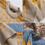 Apricot Harvest Aztec Cotton Men's Sweater | Hypoallergenic - Allergy Friendly - Naturally Free