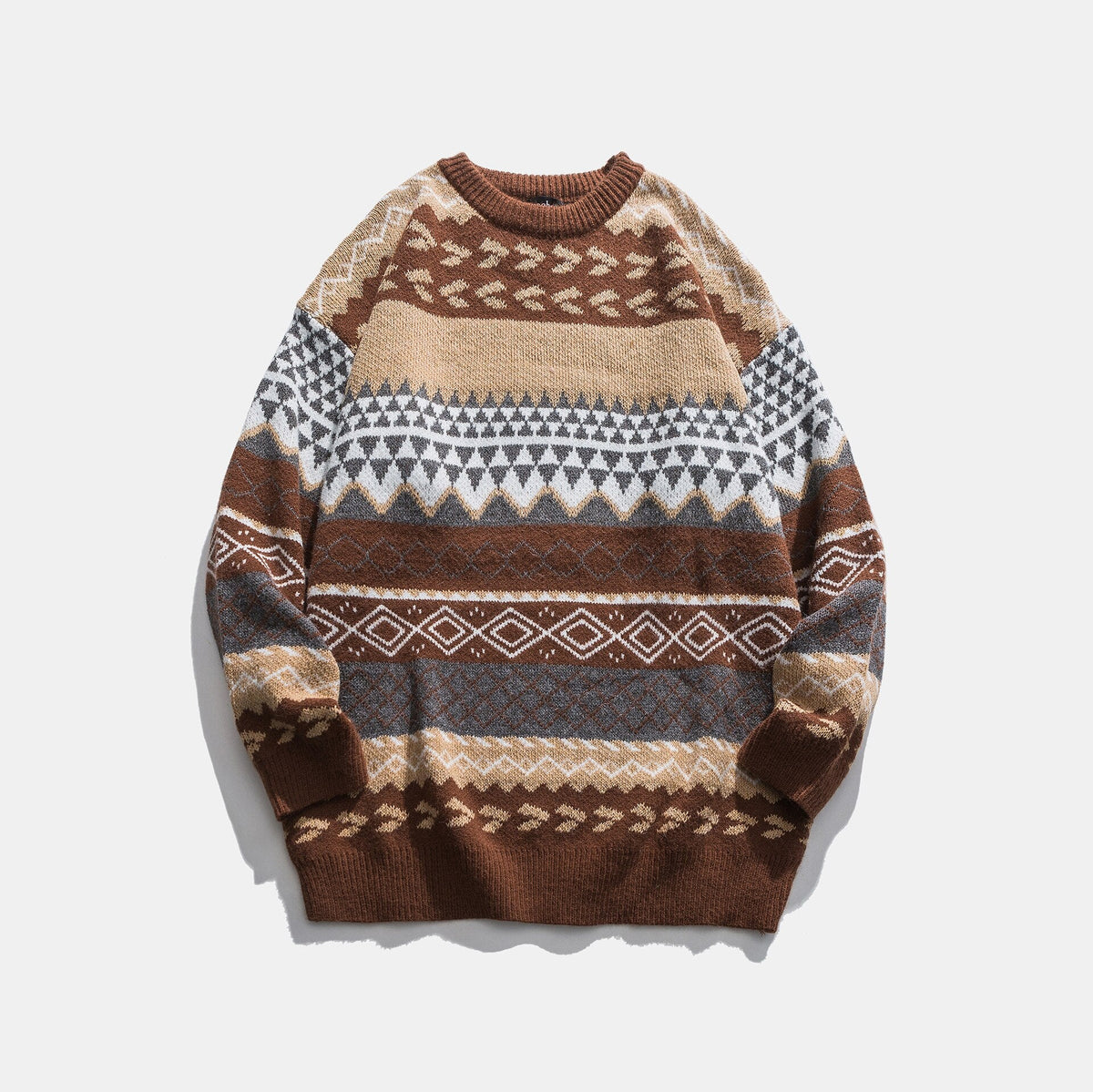 Apricot Harvest Aztec Cotton Men's Sweater | Hypoallergenic - Allergy Friendly - Naturally Free