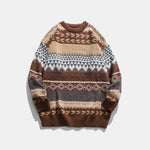 Apricot Harvest Aztec Cotton Men's Sweater | Hypoallergenic - Allergy Friendly - Naturally Free