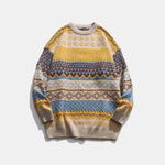 Apricot Harvest Aztec Cotton Men's Sweater | Hypoallergenic - Allergy Friendly - Naturally Free