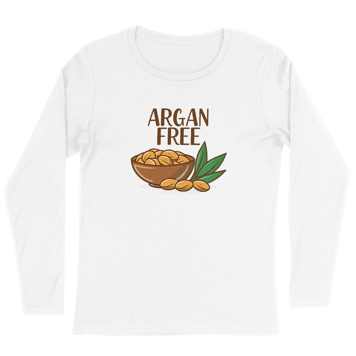 Argan Butter Free Long Sleeve Organic Cotton Graphic Shirt | Hypoallergenic - Allergy Friendly - Naturally Free
