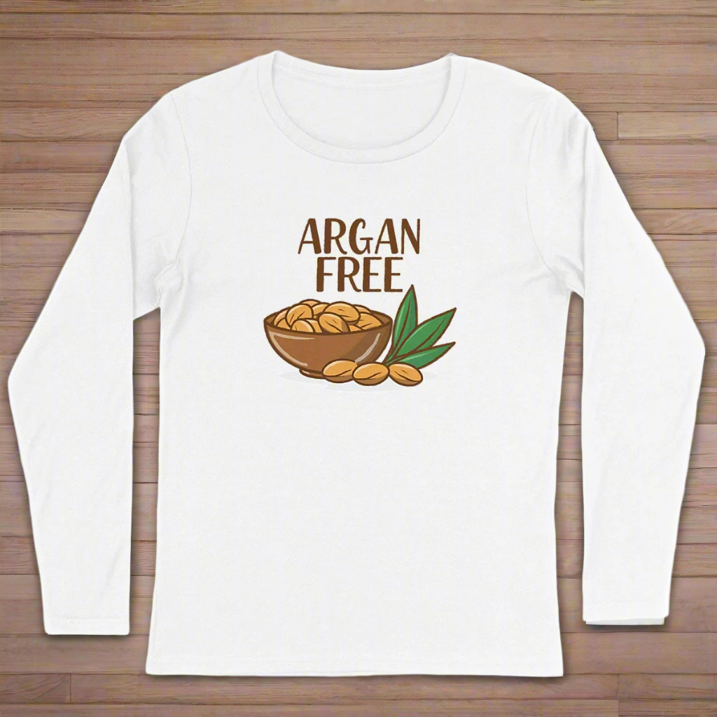 Argan Butter Free Long Sleeve Organic Cotton Graphic Shirt