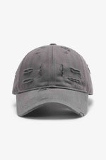 Ashen Twilight Distressed Adjustable 100% Cotton Womens Cap | Hypoallergenic - Allergy Friendly - Naturally Free