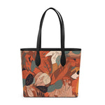 Autumn Carnation 100% Leather Tote Bag | Hypoallergenic - Allergy Friendly - Naturally Free