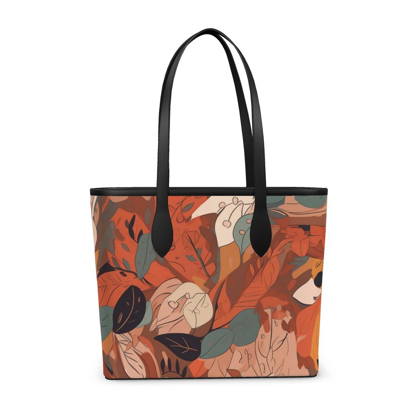 Autumn Carnation 100% Leather Tote Bag | Hypoallergenic - Allergy Friendly - Naturally Free