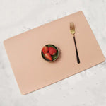 Autumn Foilage Vegan Leather Washable Placemats | Hypoallergenic - Allergy Friendly - Naturally Free