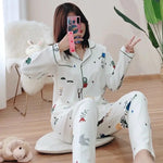 Autumn Leaf Cotton Womens Pajama Set | Hypoallergenic - Allergy Friendly - Naturally Free