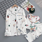 Autumn Leaf Cotton Womens Pajama Set | Hypoallergenic - Allergy Friendly - Naturally Free