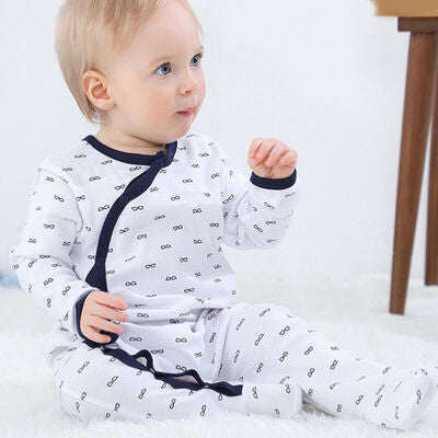 Azul Hues 3 Pcs Long Sleeve 100% Cotton Graphic Baby Boys Jumpsuit | Hypoallergenic - Allergy Friendly - Naturally Free