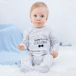 Azul Hues 3 Pcs Long Sleeve 100% Cotton Graphic Baby Boys Jumpsuit | Hypoallergenic - Allergy Friendly - Naturally Free