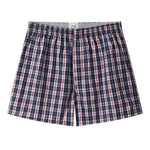 Azul Valley Plaid Cotton Mens Boxers | Hypoallergenic - Allergy Friendly - Naturally Free