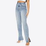 Azure Blossom Organic Cotton Denim Jeans | Hypoallergenic - Allergy Friendly - Naturally Free