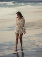 THE HAND LOOM Echo Mini Shirt - Oatmeal