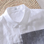 Beach Breeze Stripes 100% Linen Mens Shirt | Hypoallergenic - Allergy Friendly - Naturally Free