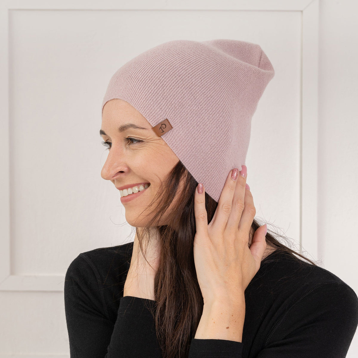 MENIQUE Women's Knit Beanie Cashmere Blend