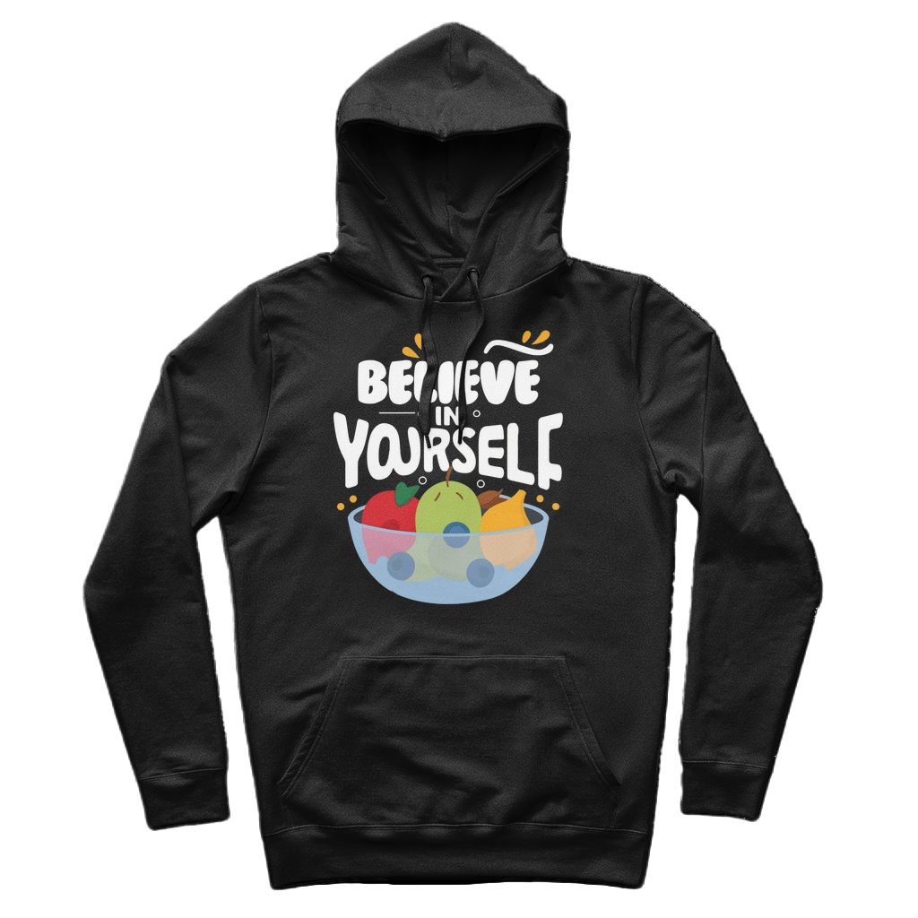 Believe In Yourself Organic Cotton Graphic Hoodie | Hypoallergenic - Allergy Friendly - Naturally Free
