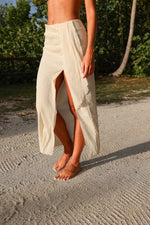 THE HAND LOOM Bella Maxi Skirt - Natural