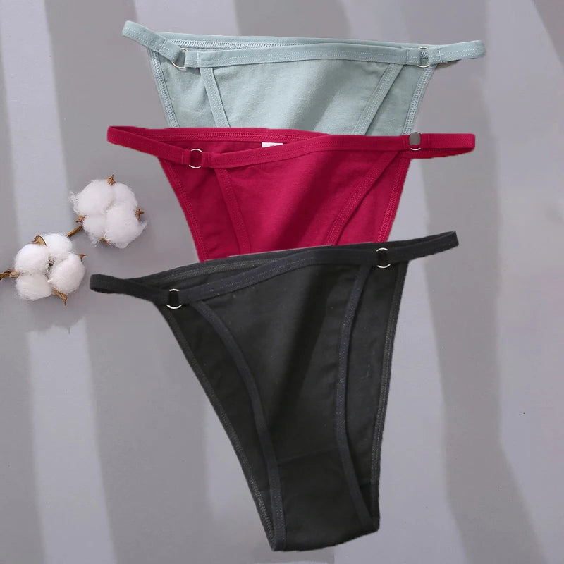 Berry Bliss 3 Pcs G-String Cotton Underwear | Hypoallergenic - Allergy Friendly - Naturally Free