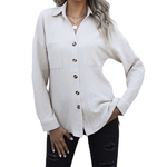 Berry Bliss Button Up Collar 100% Linen Blouse | Hypoallergenic - Allergy Friendly - Naturally Free