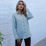 Berry Bliss Button Up Collar 100% Linen Blouse | Hypoallergenic - Allergy Friendly - Naturally Free