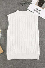 Blossom Breeze High Neck 100% Cotton Sweater Vest | Hypoallergenic - Allergy Friendly - Naturally Free