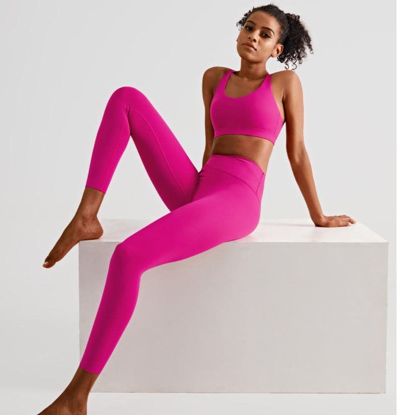 Blossom Breeze V-Shaped Organic Cotton Womens Activewear Leggings | Hypoallergenic - Allergy Friendly - Naturally Free
