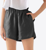 Blossom Haven High Waist 100% Linen Lounge Shorts | Hypoallergenic - Allergy Friendly - Naturally Free