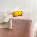 Blueberry Bliss 4Pcs 100% Linen Napkins | Hypoallergenic - Allergy Friendly - Naturally Free