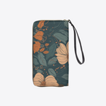 Blueberry Bloom Vegan Leather Wristlet | Hypoallergenic - Allergy Friendly - Naturally Free