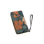 Blueberry Bloom Vegan Leather Wristlet | Hypoallergenic - Allergy Friendly - Naturally Free