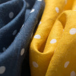 Blueberry Melon Harvest Dots 100% Linen Blouse | Hypoallergenic - Allergy Friendly - Naturally Free